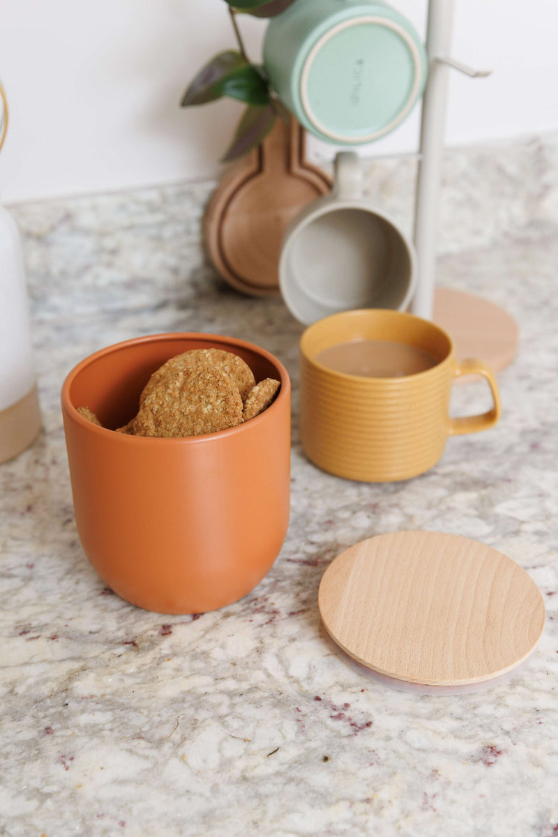 Industrial Kitchen Medium Canister - Orange