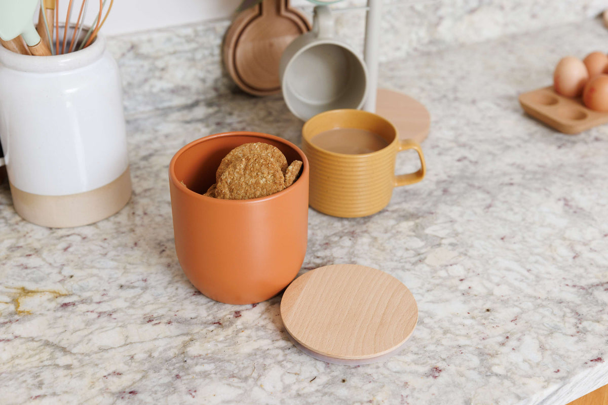 Industrial Kitchen Medium Canister - Orange