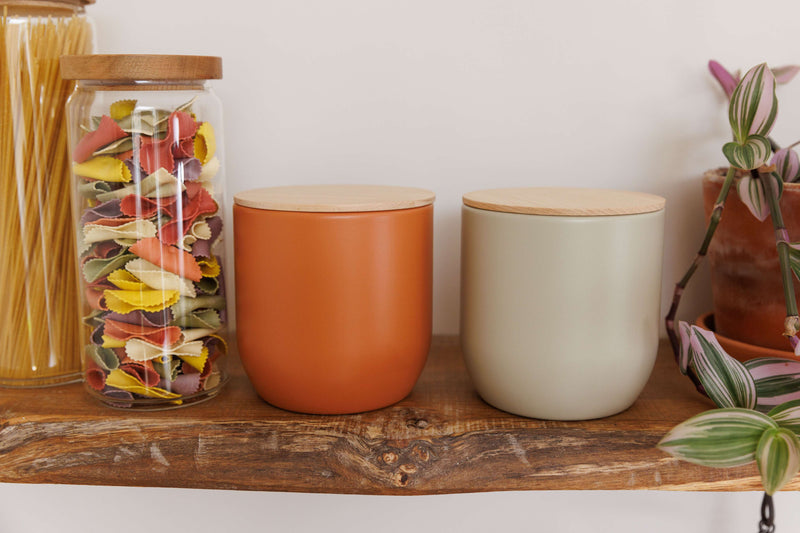 Industrial Kitchen Medium Canister - Orange