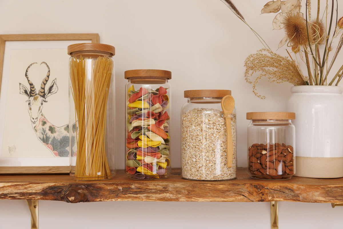 Industrial Kitchen Medium Glass Storage Jar – 1.2L