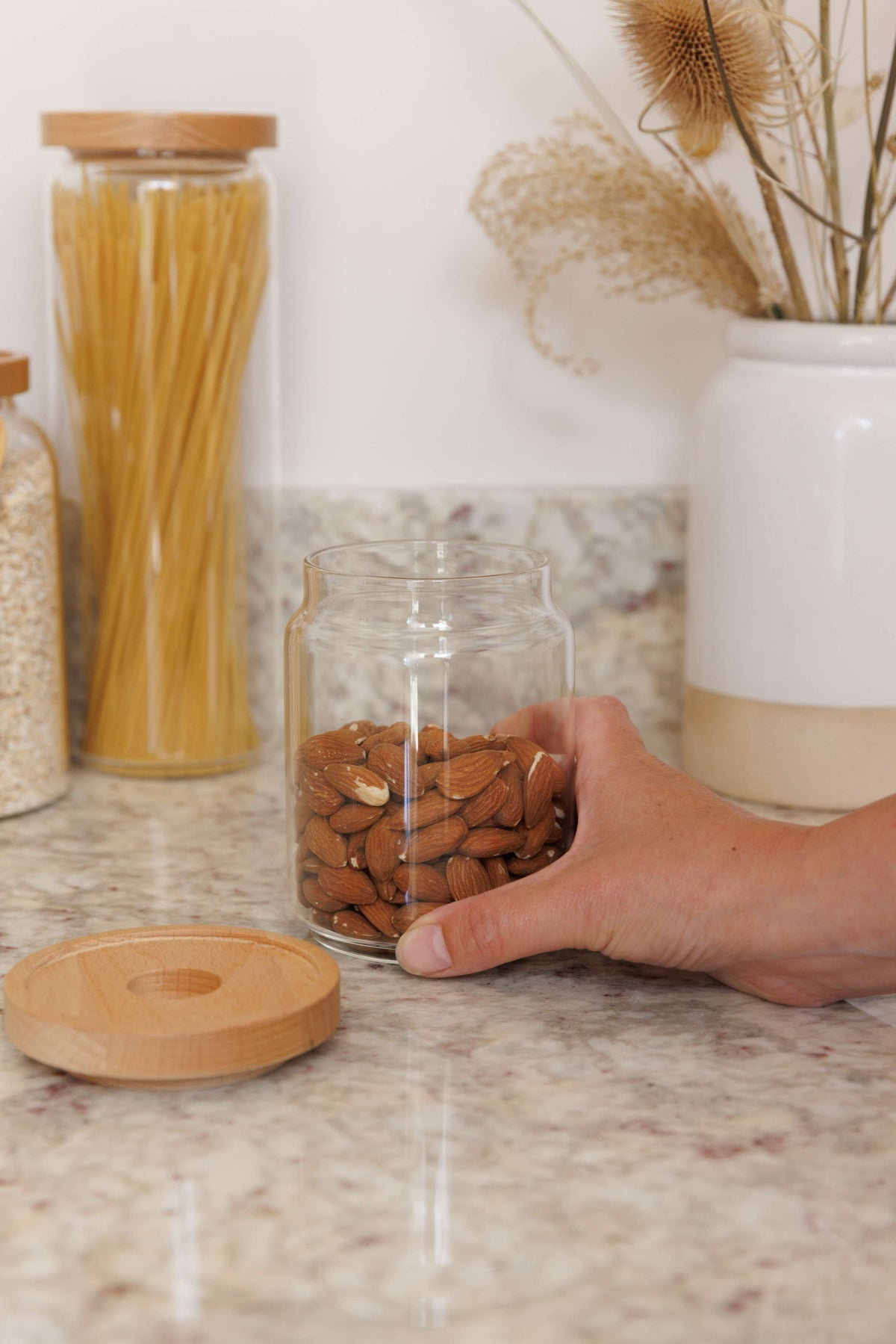 Industrial Kitchen Glass Storage Jar - Small