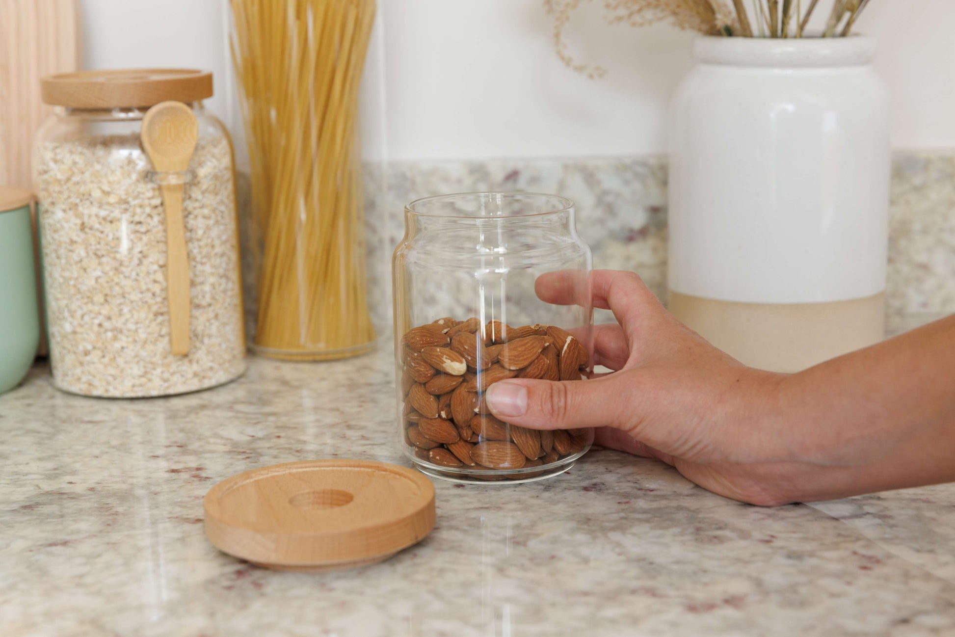 Industrial Kitchen Glass Storage Jar - Small