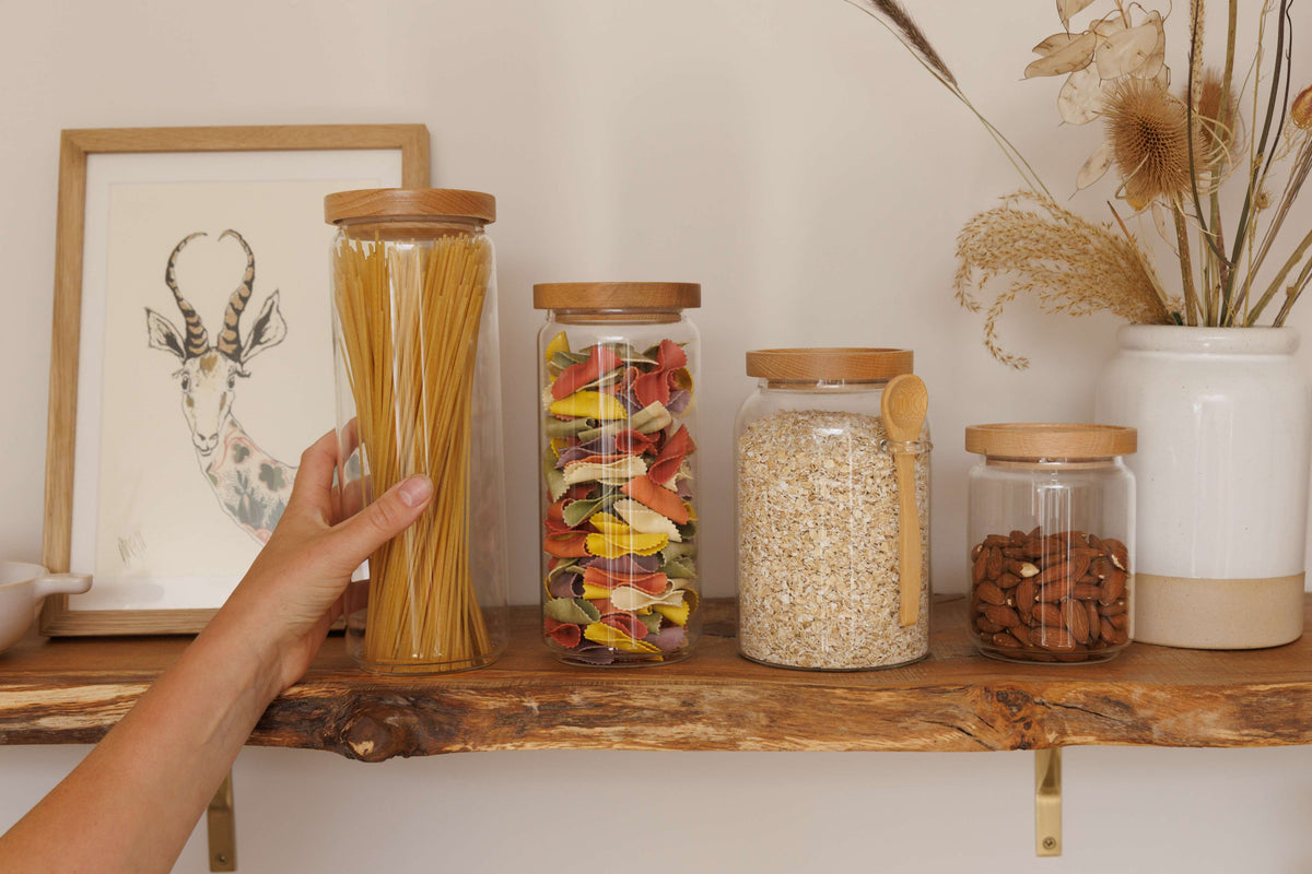 Industrial Kitchen Glass Storage Jar - Small
