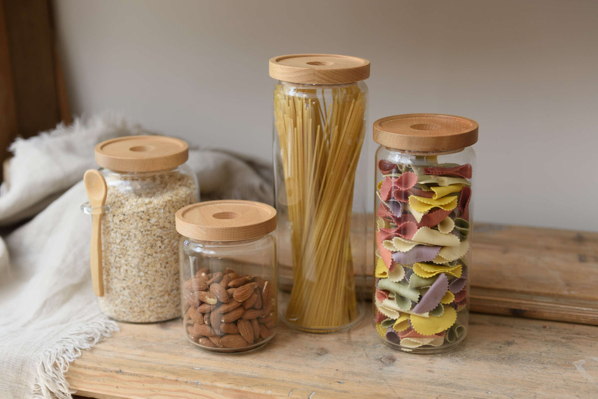 Industrial Kitchen Glass Storage Jar - Small