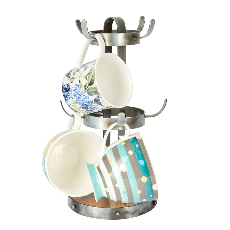Industrial Kitchen Mug Tree – Grey