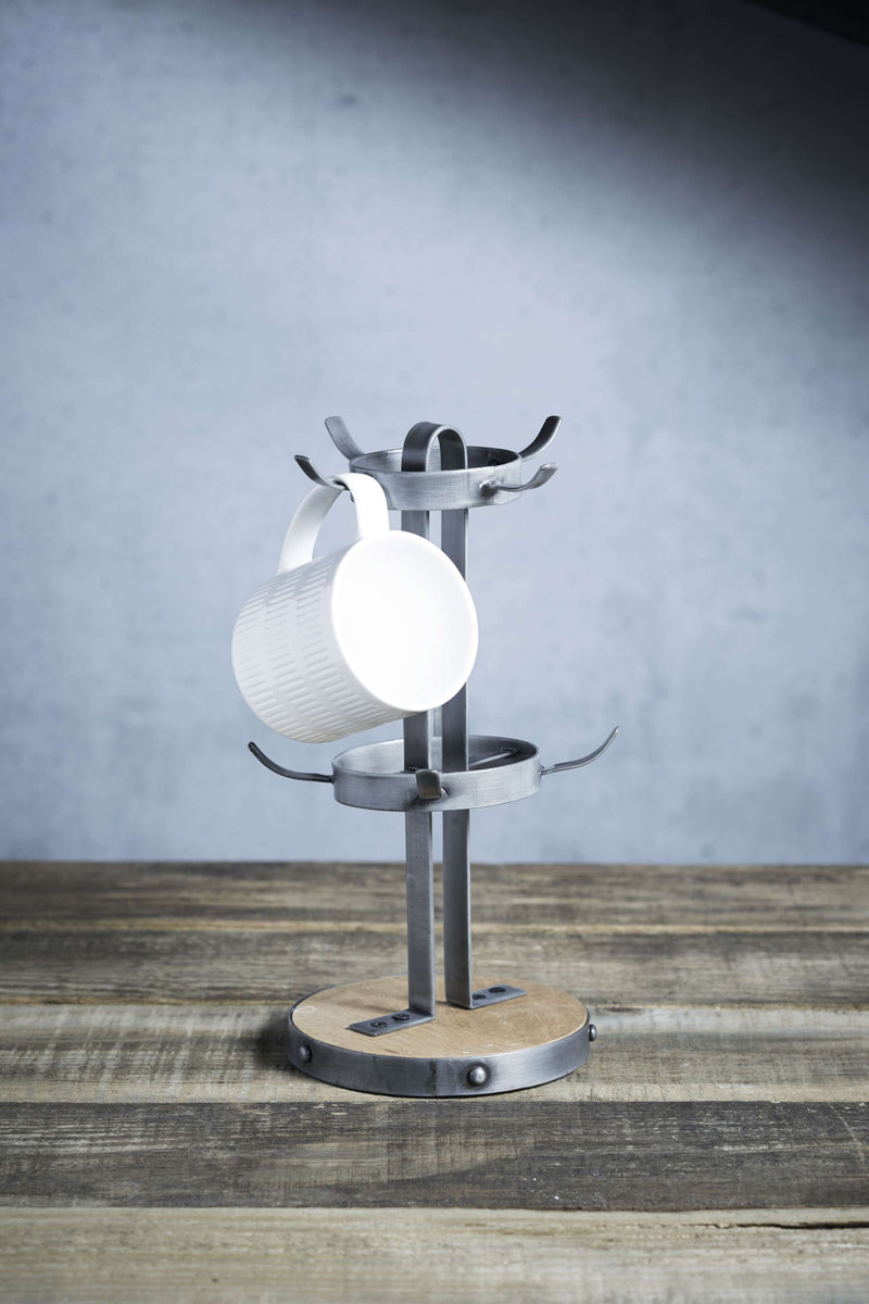 Industrial Kitchen Mug Tree – Grey