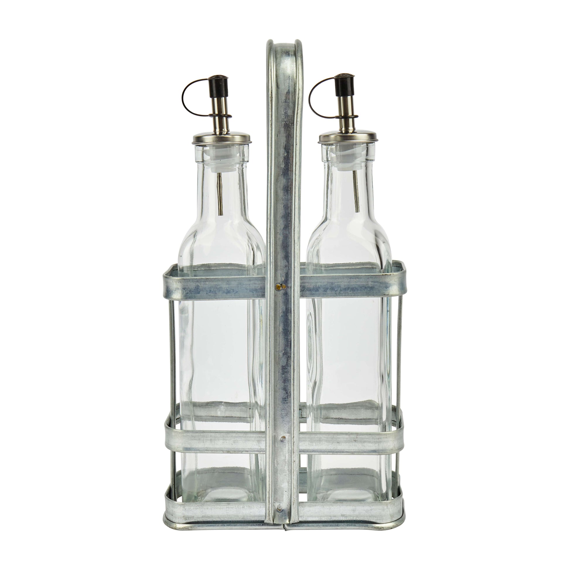 Industrial Kitchen Oil & Vinegar Dispenser Set (2-Piece)