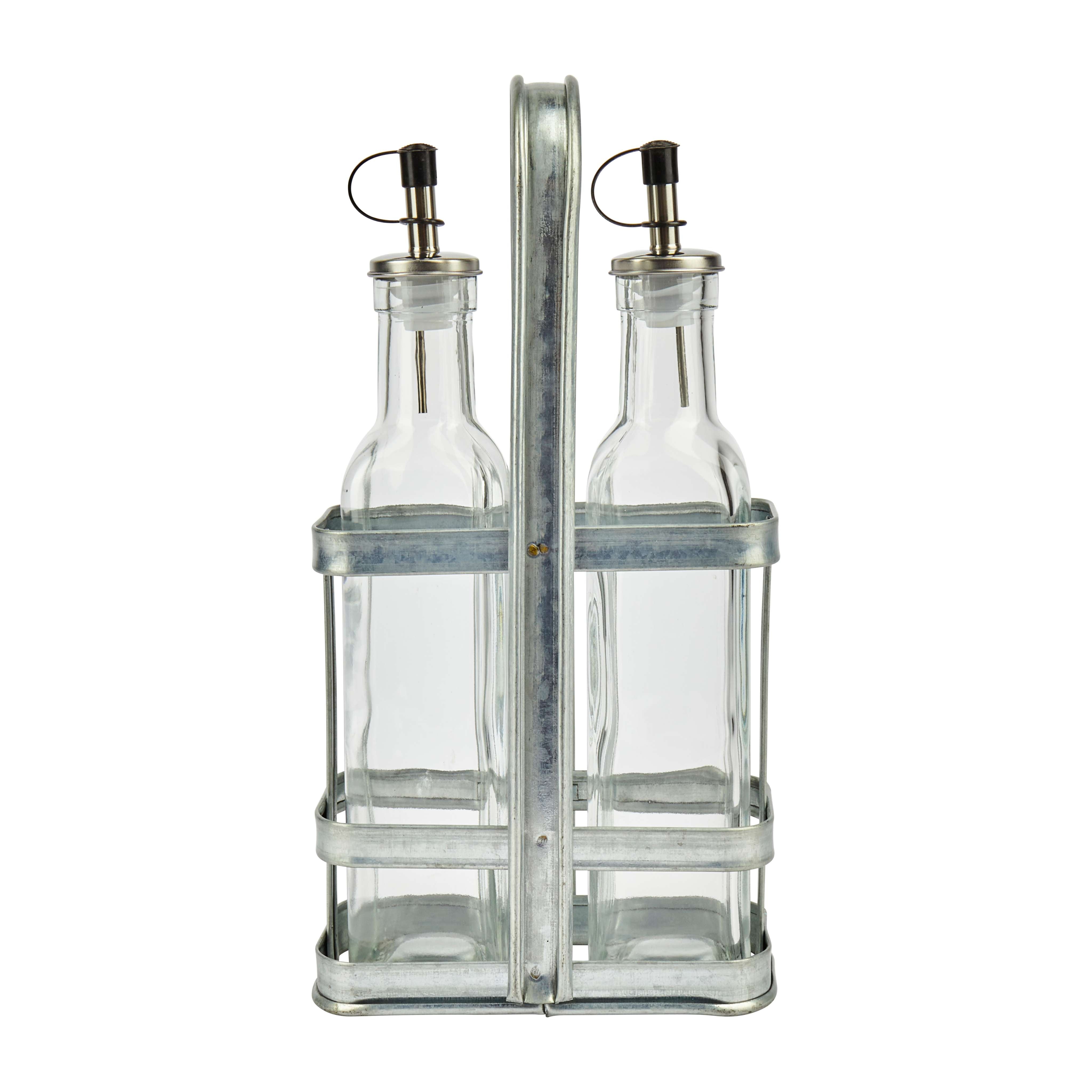 Industrial Kitchen Oil & Vinegar Dispenser Set (2-Piece)