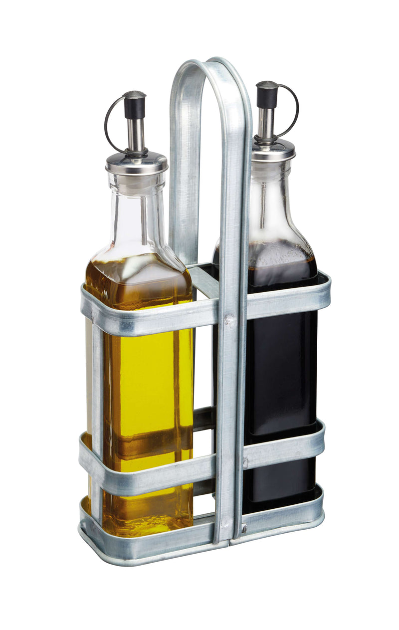 Industrial Kitchen Oil & Vinegar Dispenser Set (2-Piece)