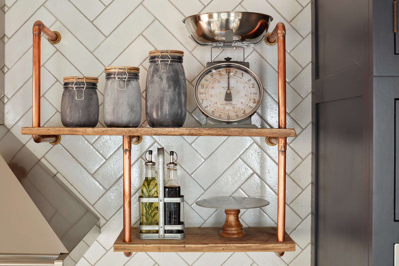 Industrial Kitchen Oil & Vinegar Dispenser Set (2-Piece)