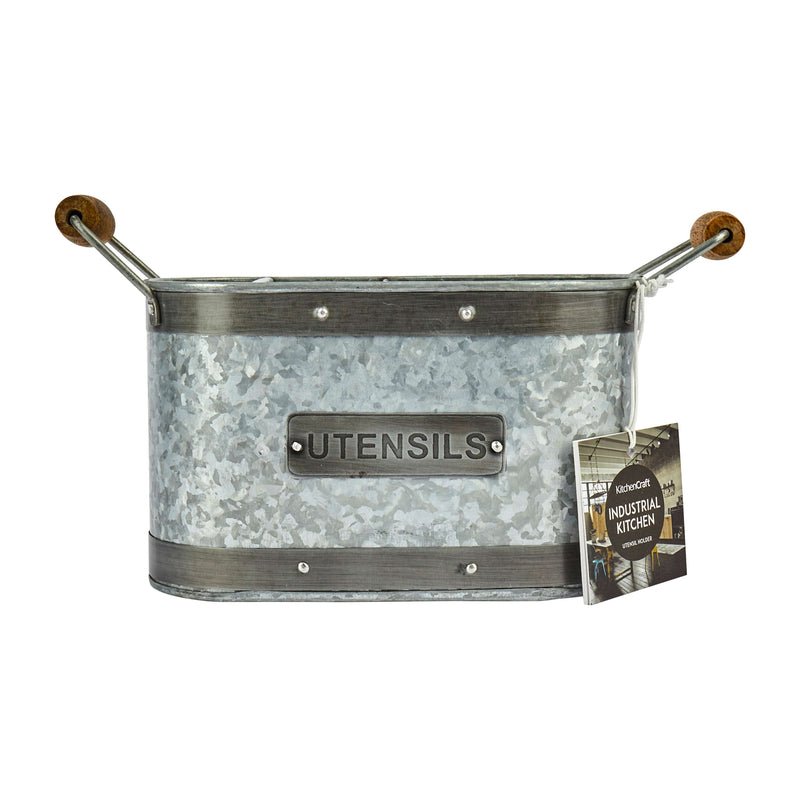 Industrial Kitchen Utensil Holder – Grey