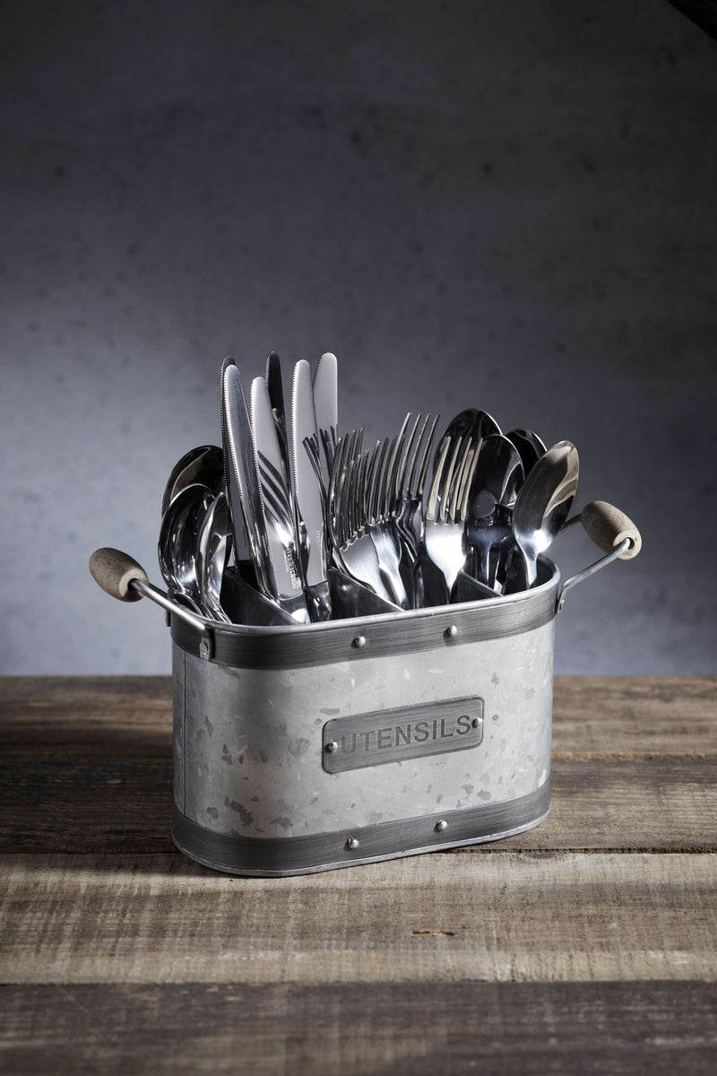 Industrial Kitchen Utensil Holder – Grey