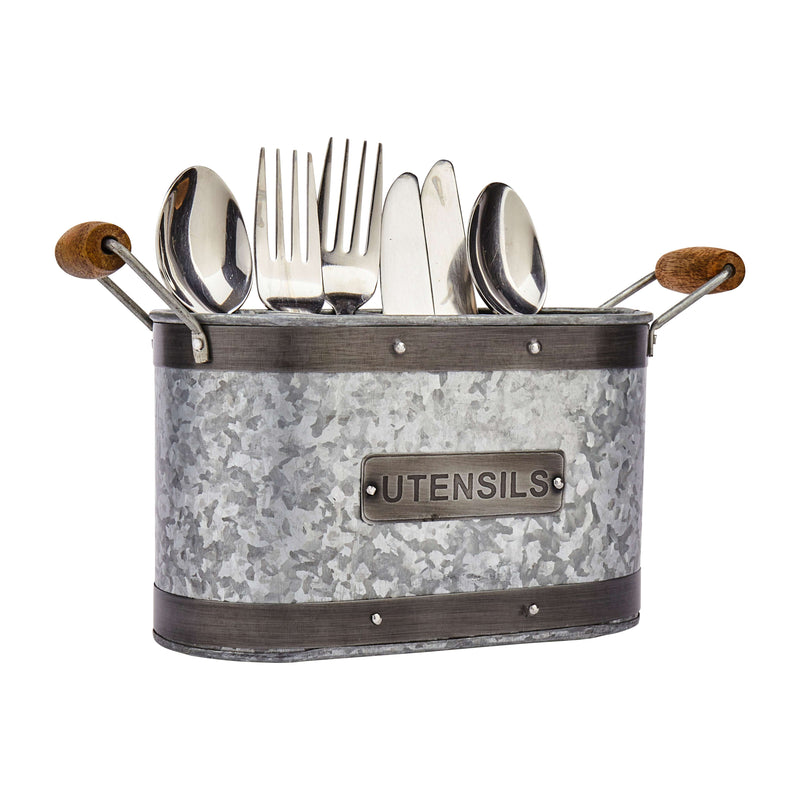 Industrial Kitchen Utensil Holder – Grey