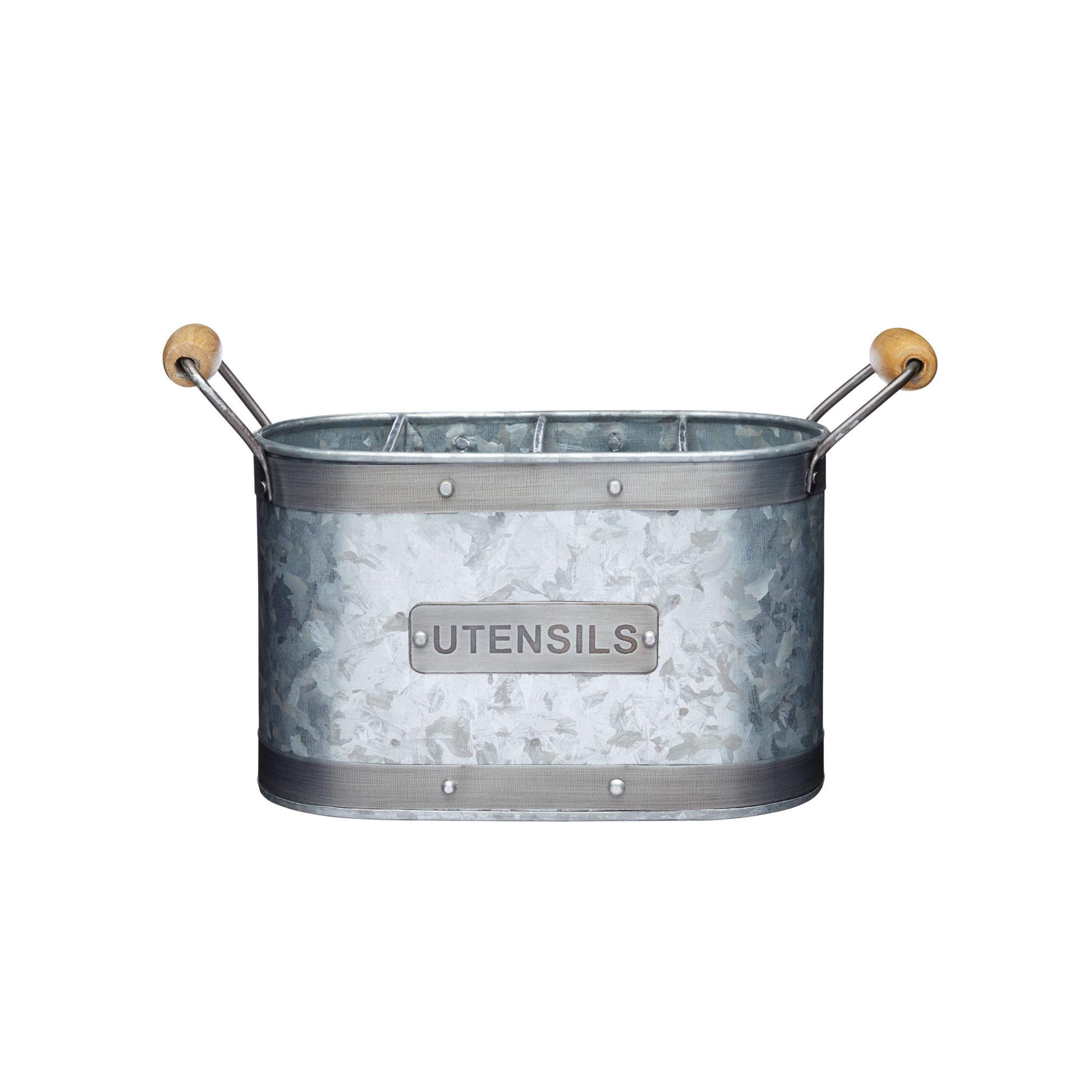 Industrial Kitchen Utensil Holder – Grey