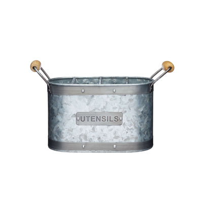 Industrial Kitchen Utensil Holder – Grey