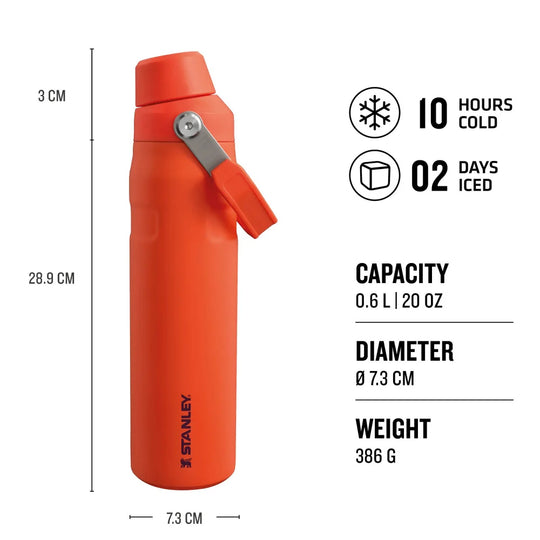 Stanley The Aerolight™ IceFlow™ Water Bottle Fast Flow 0.6L / 20oz - Tigerlily