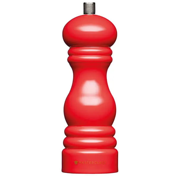 MasterClass Red 17cm Salt or Pepper Mill