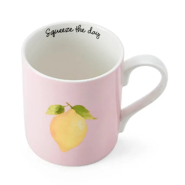 Mikasa Lemon Straight-Sided Porcelain Mug Mikasa Lemon Straight-Sided Porcelain Mug
