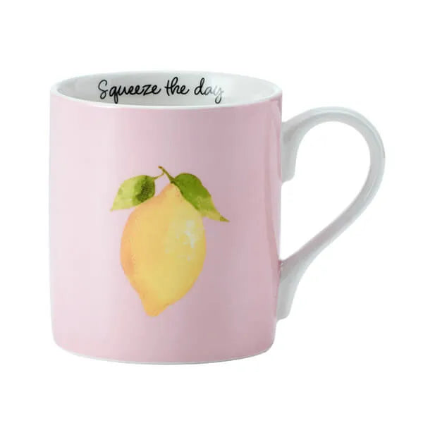 Mikasa Lemon Straight-Sided Porcelain Mug Mikasa Lemon Straight-Sided Porcelain Mug