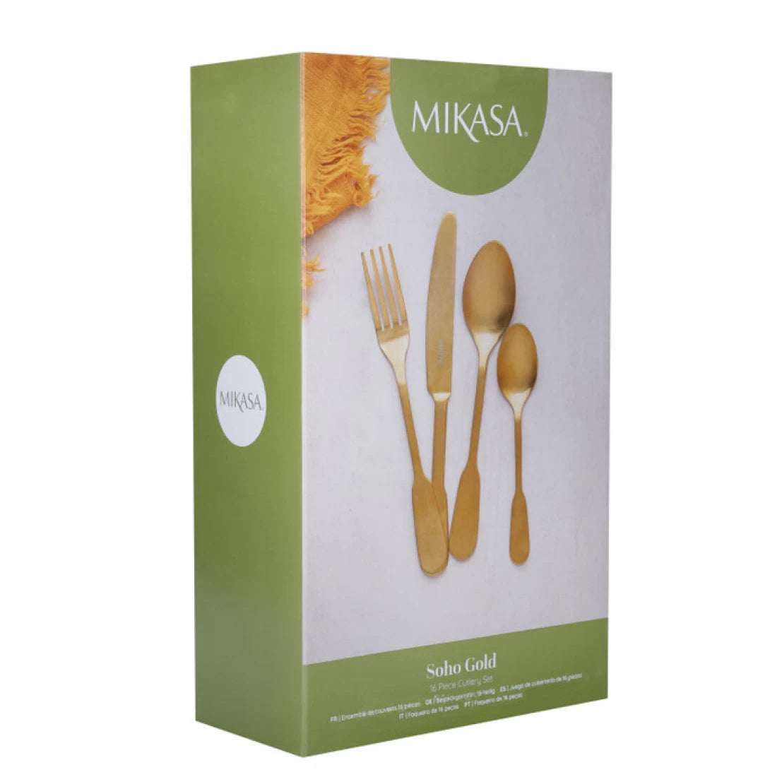 Mikasa Soho Gold Stainless Steel Cutlery Set – 16 Piece Mikasa Soho Gold Stainless Steel Cutlery Set – 16 Piece