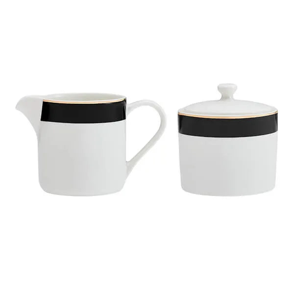Mikasa Luxe Deco Sugar Pot & Creamer Set Mikasa Luxe Deco Sugar Pot & Creamer Set