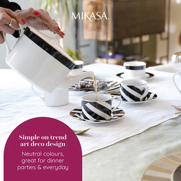 Mikasa Luxe Deco China Teapot – 1.1 L