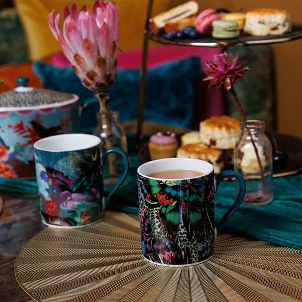 Mikasa x Sarah Arnett Butterfly Print Porcelain Mug – 350 ml