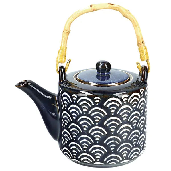 Mikasa Satori Indigo & Gold Porcelain 500 ml Teapot