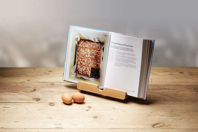 Natural Elements Acacia Wood Cookbook & Tablet Stand