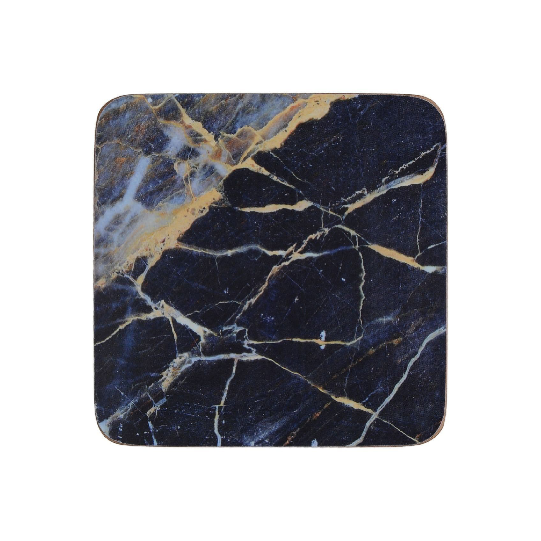 Creative Tops Navy Marble Pack Of 6 Premium Coasters