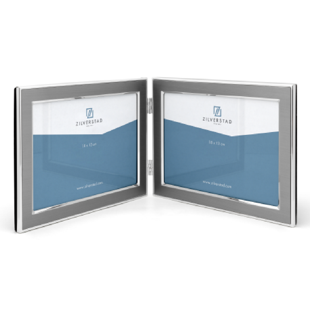 Photo frame Padua 2x 18x13 aluminium
