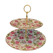 Floral cake stand