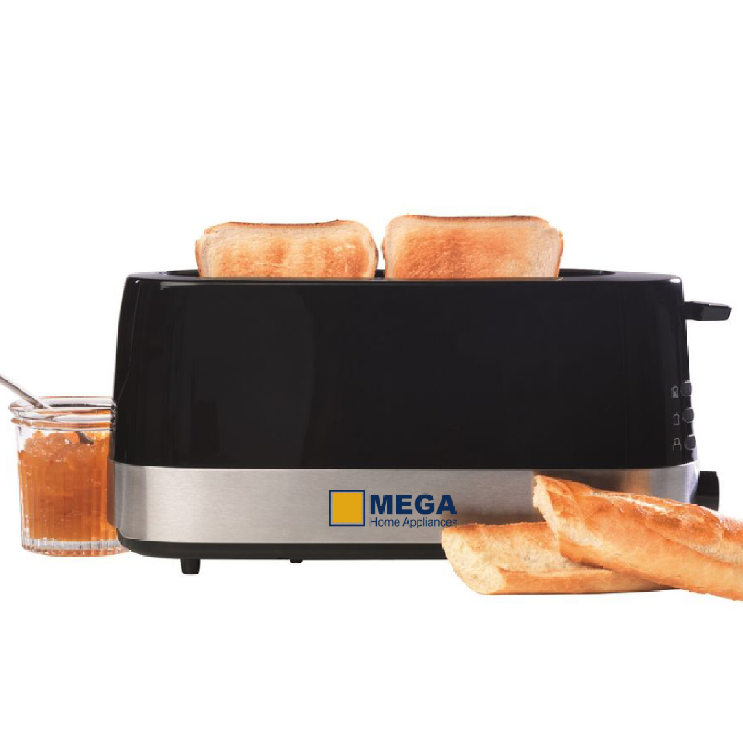 MEGA TOASTER 850W, SINGLE SLICE, BLACK – Lilyshomejo