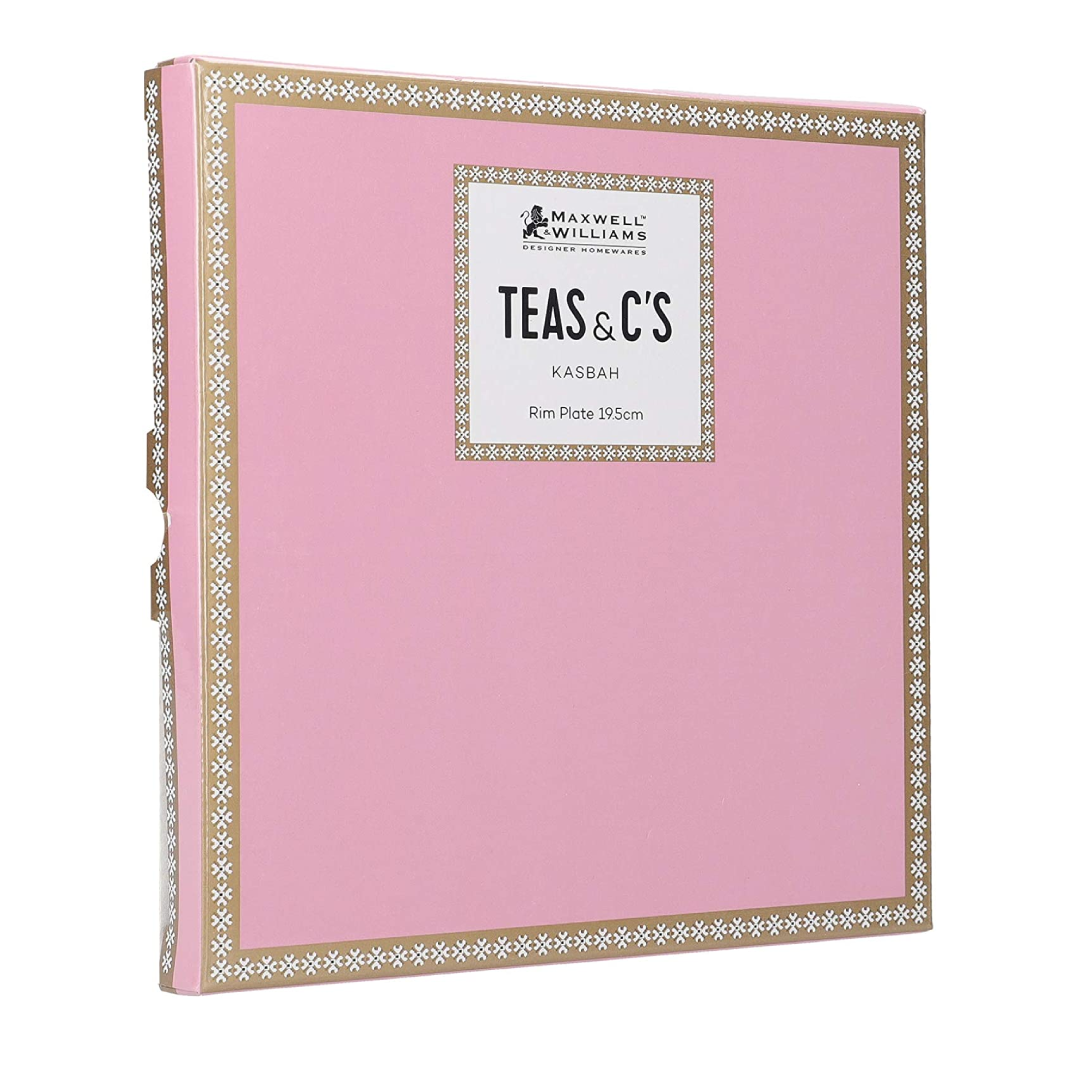 Maxwell & Williams Teas & C's: Kasbah Classic Rim Plate - Hot Pink