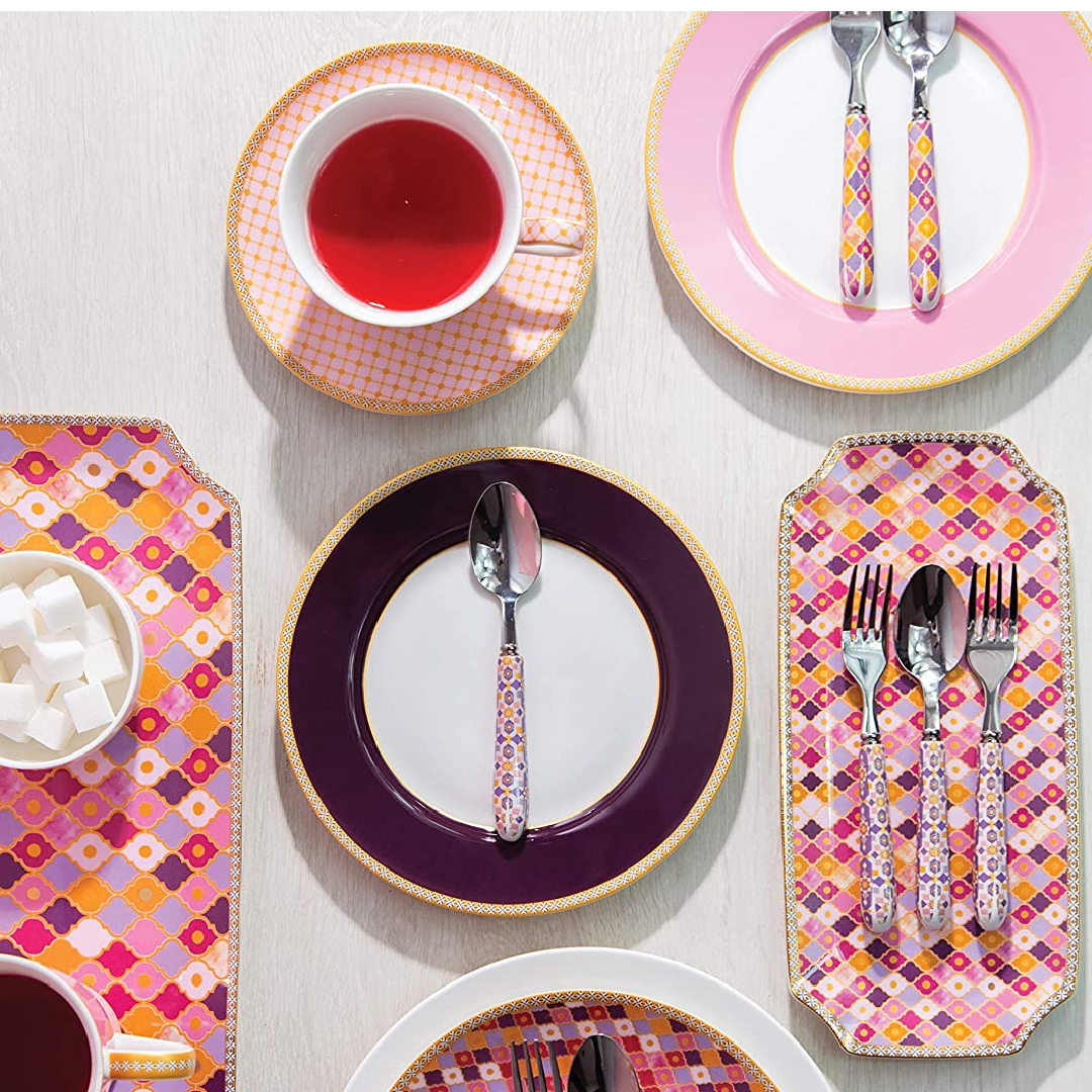 Maxwell & Williams Teas & C's: Kasbah Classic Rim Plate - Hot Pink
