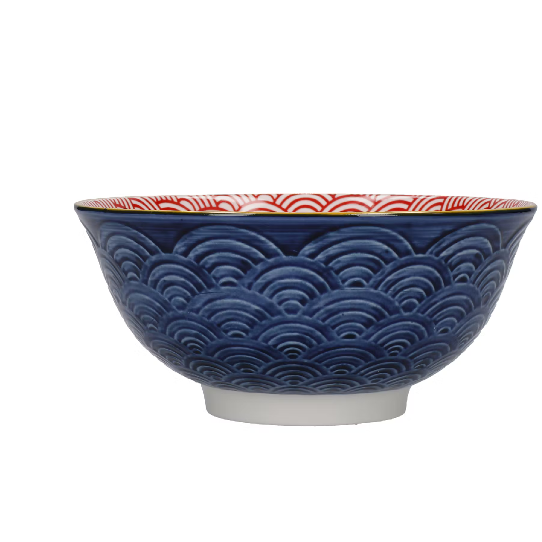 KitchenCraft Bowls, Set of 4, 'Blues' Design