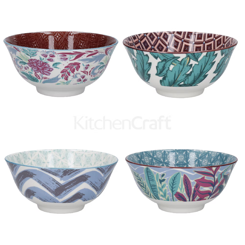 KitchenCraft Bowls, Set of 4, &
