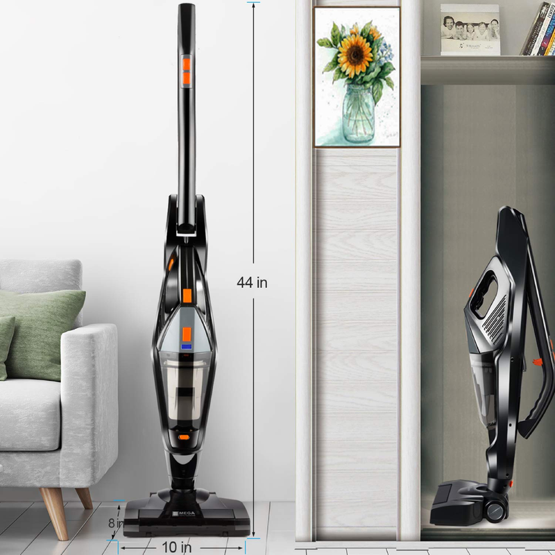 MEGA CORDLESS VACUUM CLEANER WITH STICK 120 WATTS