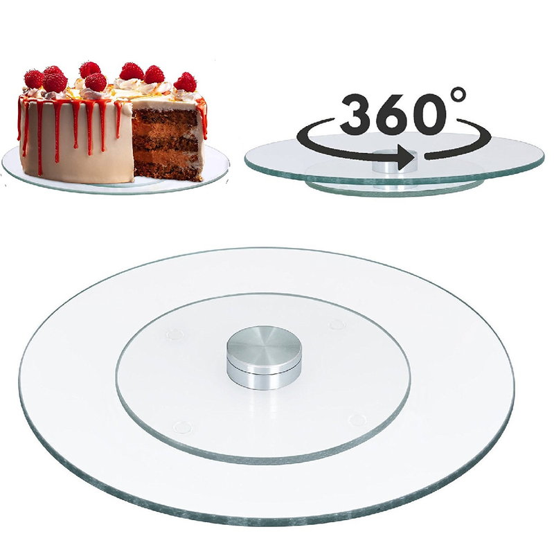 KitchenCraft Sweetly Does It Turntable Cake Stand, Gift Box, Glass, 30 cm