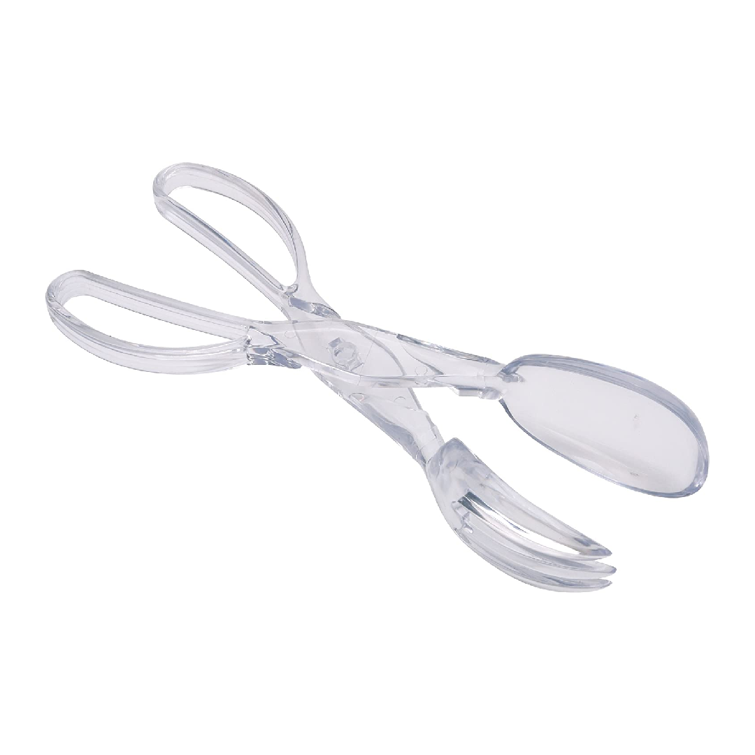KitchenCraft KCSALTONGS Salad Tongs, Scissor Style Plastic Salad Server Set, 29 cm