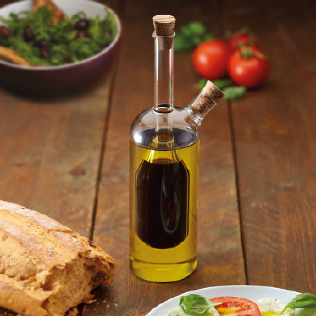 KitchenCraft oil and vinegar dispenser 350 ml glass transparent