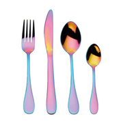 Mikasa Iridescent Cutlery Set in Gift Box, Stainless Steel, 16 Pieces (Service for 4)