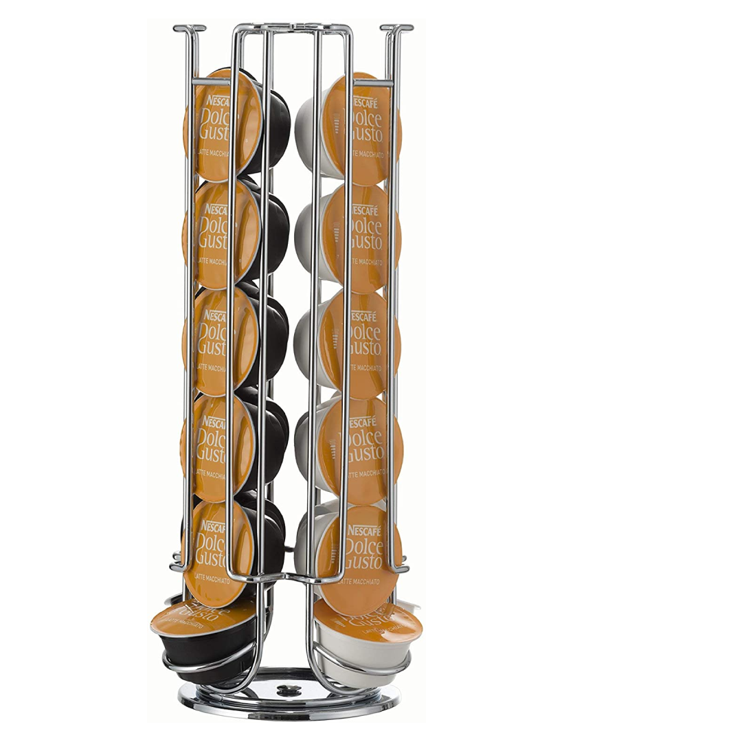 Le'Xpress Rotating Dolce Gusto Coffee Pod Holder, 11 x 33 cm (for 24 Capsules)