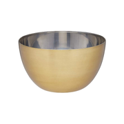 MasterClass 24 cm Stainless Steel Brass Effect Salad Bowl/ Fruit Bowl/ Serving Bowl/ Bowl
