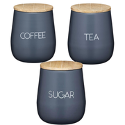 KitchenCraft Serenity Canister SET(COFFEE ,SUGAR &TEA CANISTER)