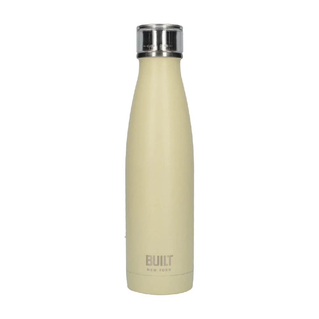 Built 17Oz Double Walled Stainless Steel Water Bottle Vanilla