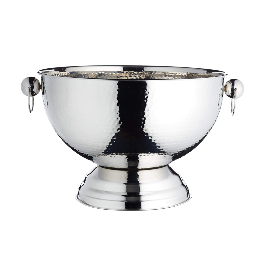 BarCraft Hammered Stainless Steel Champagne Bowl, 37x25cm, Gift Tagged BarCraft Hammered Stainless Steel Champagne Bowl, 37x25cm, Gift Tagged