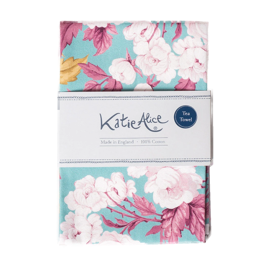 English Roses Tea towel