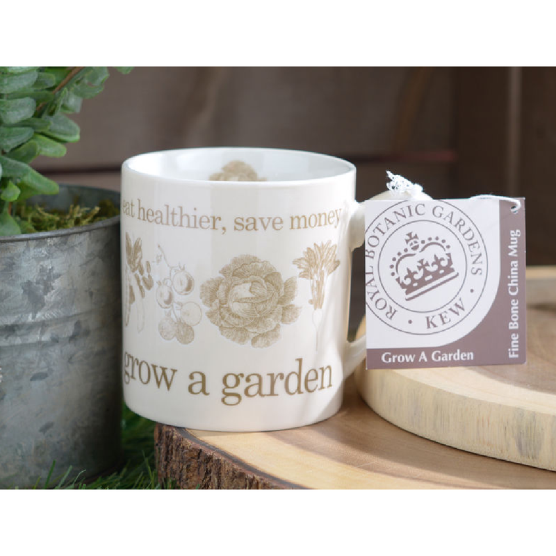 KEW - GROW A GARDEN - FINE BONE - CAN MUG