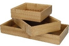 Copco Bamboo Drawer Organiser Set – 3 Stackable Trays